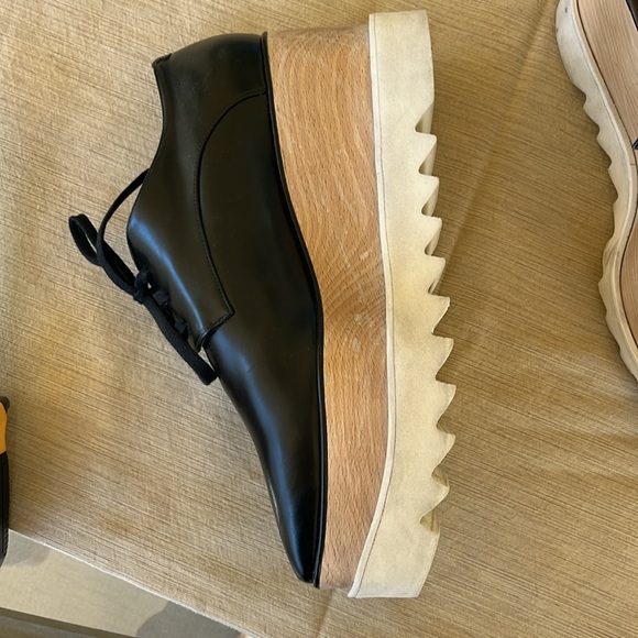 Stella McCartney platform Oxford shoes Black. Womens 39 1/2/ 9. Lightly worn. - Picture 3 of 8